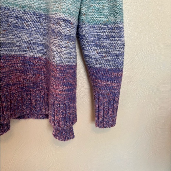 Christopher & Banks XL Cowl Neck Knit Sweater | Multicolor Cozy Fall Pullover - Picture 7 of 8